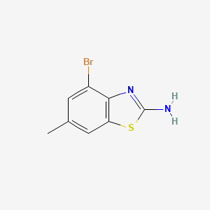 molecular formula C8H7BrN2S B1274742 4-溴-6-甲基-1,3-苯并噻唑-2-胺 CAS No. 76996-16-2