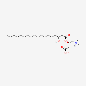 molecular formula C25H49NO5 B12747437 3-Hydroxystearoylcarnitine CAS No. 282525-25-1