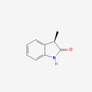 molecular formula C9H9NO B12747463 3-Methyl-2-indolinone, (R)- CAS No. 1232139-09-1