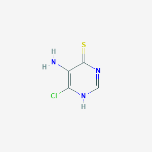 molecular formula C4H4ClN3S B1274747 5-Amino-6-chloropyrimidine-4-thiol CAS No. 54851-35-3