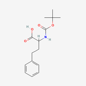 molecular formula C15H21NO4 B1274748 (S)-2-((tert-Butoxycarbonyl)amino)-4-phenylbutanoic acid 