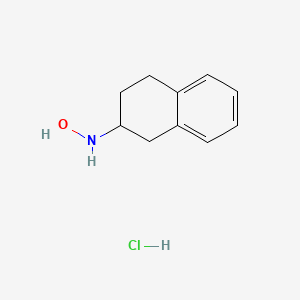 molecular formula C10H14ClNO B12747531 dl-N-(1,2,3,4-Tetrahydro-2-naphthyl)hydroxylamine hydrochloride CAS No. 90874-76-3