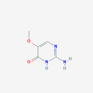 molecular formula C5H7N3O2 B1274760 2-amino-5-methoxypyrimidin-4(3H)-one CAS No. 4763-35-3