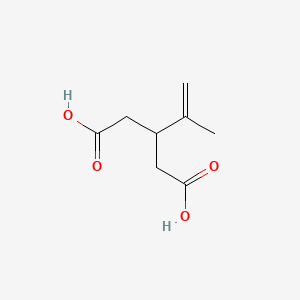 molecular formula C8H12O4 B12747603 3-Isopropenylpentanedioic acid CAS No. 6839-75-4