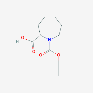 molecular formula C12H21NO4 B1274765 1-(Tert-butoxycarbonyl)azepane-2-carboxylic acid CAS No. 1034708-26-3