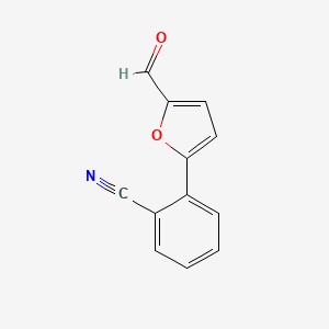molecular formula C12H7NO2 B1274769 2-(5-Formyl-2-furyl)benzonitrile CAS No. 299442-23-2