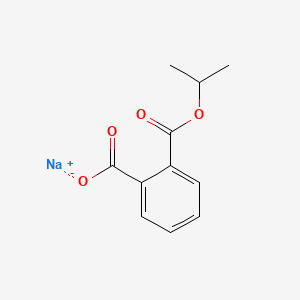 molecular formula C11H11NaO4 B12747821 Sodium isopropyl phthalate CAS No. 66241-56-3