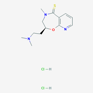 molecular formula C13H21Cl2N3OS B12747843 Rocastine dihydrochloride, (S)- CAS No. 104641-56-7