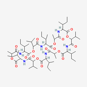 molecular formula C60H102N6O18 B12747873 Isoleucinomycin CAS No. 65230-09-3