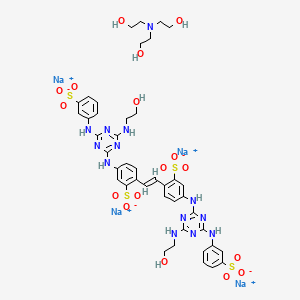 molecular formula C42H47N13Na4O17S4 B12747940 Einecs 302-428-6 CAS No. 94108-91-5