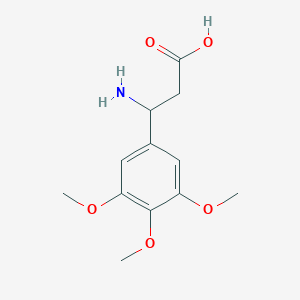 molecular formula C12H17NO5 B1274802 3-Amino-3-(3,4,5-trimethoxyphenyl)propanoic acid CAS No. 34841-00-4