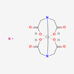 molecular formula C10H16CoKN2O8+ B12748024 Potassium (ethylenediaminetetraacetato)cobaltate(III) CAS No. 14240-00-7