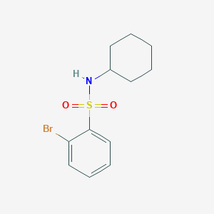 molecular formula C12H16BrNO2S B1274809 2-bromo-N-cyclohexylbenzenesulfonamide CAS No. 951883-95-7