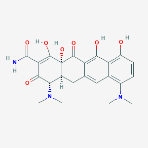 molecular formula C23H25N3O7 B12748150 5alpha,6-Anhydro minocycline CAS No. 19119-14-3
