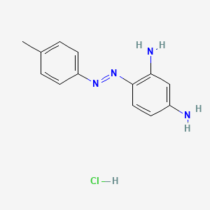molecular formula C13H15ClN4 B12748158 1,3-Benzenediamine, 4-((4-methylphenyl)azo)-, monohydrochloride CAS No. 68936-12-9