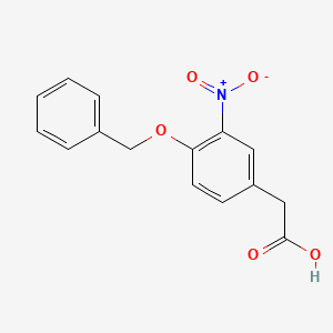 molecular formula C15H13NO5 B1274817 [4-(Benzyloxy)-3-nitrophenyl]acetic acid CAS No. 61873-94-7