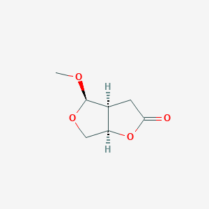 B127482 (3aS,4R,6aR)-4-methoxy-3a,4,6,6a-tetrahydro-3H-furo[2,3-c]furan-2-one CAS No. 866594-61-8