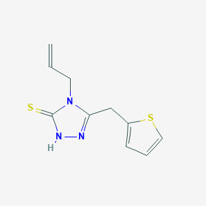 molecular formula C10H11N3S2 B1274820 4-烯丙基-5-(噻吩-2-基甲基)-4H-1,2,4-三唑-3-硫醇 CAS No. 667435-98-5