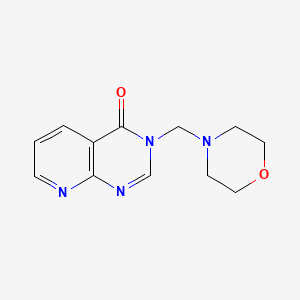 molecular formula C12H14N4O2 B12748203 Pyrido(2,3-d)pyrimidin-4(3H)-one, 3-(4-morpholinylmethyl)- CAS No. 88350-70-3