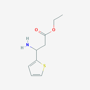 molecular formula C9H13NO2S B1274825 Ethyl 3-amino-3-(thiophen-2-yl)propanoate 