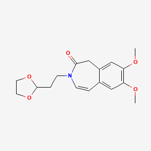 molecular formula C17H21NO5 B12748286 Jtv7WE7T5T CAS No. 866462-52-4