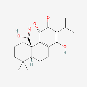 molecular formula C20H26O5 B12748328 Royleanonic acid CAS No. 350590-46-4