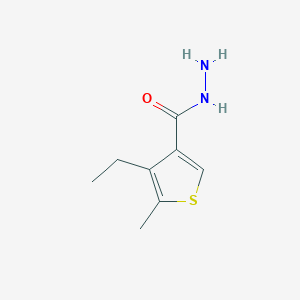 molecular formula C8H12N2OS B1274836 4-Ethyl-5-methylthiophene-3-carbohydrazide CAS No. 438225-41-3