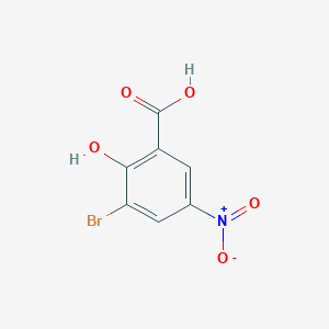 molecular formula C7H4BrNO5 B1274837 3-Bromo-2-hydroxy-5-nitrobenzenecarboxylic acid CAS No. 57688-24-1