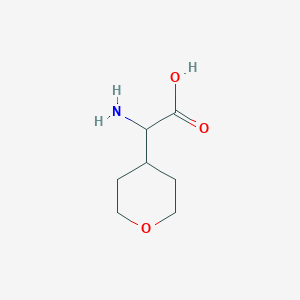 molecular formula C7H13NO3 B1274840 4'-Tetrahydropyranylglycine CAS No. 53284-84-7
