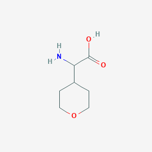 B1274840 2-Amino-2-(tetrahydro-2h-pyran-4-yl)acetic acid CAS No. 53284-84-7