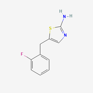molecular formula C10H9FN2S B1274842 5-(2-氟苄基)-1,3-噻唑-2-胺 CAS No. 876715-72-9