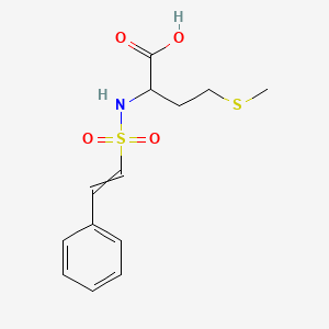 molecular formula C13H17NO4S2 B1274846 4-methylsulfanyl-2-(2-phenylethenylsulfonylamino)butanoic Acid 