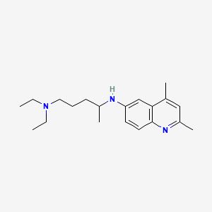 molecular formula C20H31N3 B12748484 N(sup 1),N(sup 1)-Diethyl-N(sup 4)-(2,4-dimethyl-6-quinolinyl)-1,4-pentanediamine CAS No. 84264-44-8