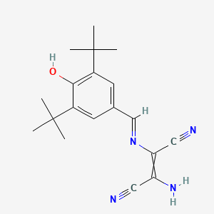 2-Amino-3-[(3,5-ditert-butyl-4-hydroxyphenyl)methylideneamino]but-2-enedinitrile