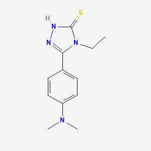 5-[4-(dimethylamino)phenyl]-4-ethyl-4H-1,2,4-triazole-3-thiol