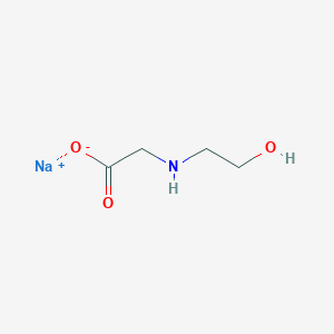 molecular formula C4H8NNaO3 B12748727 sodium N-(2-hydroxyethyl)glycinate CAS No. 39237-66-6