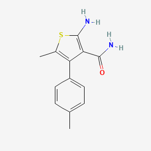 2-Amino-5-methyl-4-(4-methylphenyl)thiophene-3-carboxamide
