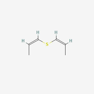 molecular formula C6H10S B12748860 Di-1-propenyl sulfide, (Z,Z)- CAS No. 37981-36-5