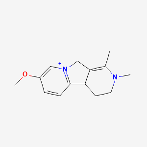 molecular formula C14H19N2O+ B12748881 2-Methylharmalinium CAS No. 96792-93-7