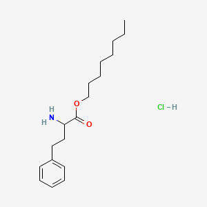molecular formula C18H30ClNO2 B12748915 DL-2-Amino-4-phenylbutyric acid octyl ester hydrochloride CAS No. 87253-06-3