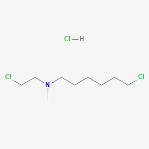 molecular formula C9H20Cl3N B12748954 N-(2-Chloroethyl)-N-methyl-6-chlorohexylamine hydrochloride CAS No. 6427-15-2