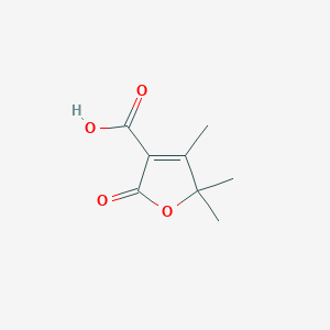 molecular formula C8H10O4 B1274897 4,5,5-Trimethyl-2-oxo-2,5-dihydrofuran-3-carboxylic acid CAS No. 13156-11-1