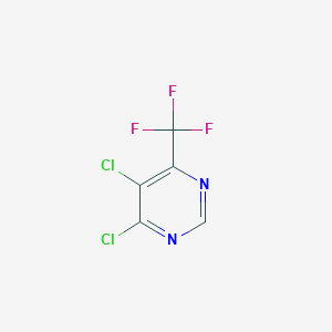 molecular formula C5HCl2F3N2 B127490 4,5-Dichloro-6-(trifluoromethyl)pyrimidine CAS No. 141602-36-0