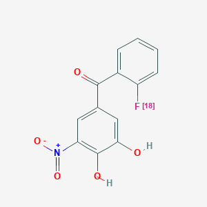 molecular formula C13H8FNO5 B12749000 Fhc72chr89 CAS No. 172546-74-6