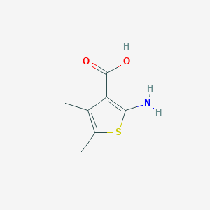 molecular formula C7H9NO2S B1274908 2-Amino-4,5-dimethylthiophene-3-carboxylic acid CAS No. 55502-96-0