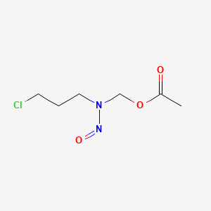 molecular formula C6H11ClN2O3 B12749171 N-Nitroso-N-(acetoxymethyl)-3-chloropropylamine CAS No. 312304-87-3