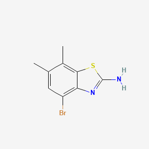 molecular formula C9H9BrN2S B1274918 4-Bromo-6,7-dimethyl-1,3-benzothiazol-2-amine CAS No. 383131-01-9