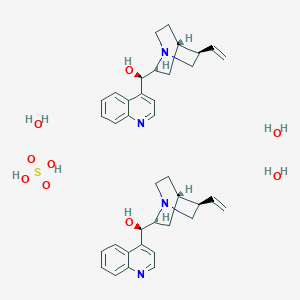 molecular formula C38H52N4O9S B12749205 Cinchonidine sulfate trihydrate CAS No. 5948-98-1