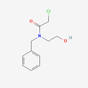 molecular formula C11H14ClNO2 B1274922 N-benzyl-2-chloro-N-(2-hydroxyethyl)acetamide CAS No. 100129-49-5