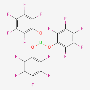 molecular formula C18BF15O3 B12749223 Tris(pentafluorophenyl)borate CAS No. 146355-12-6